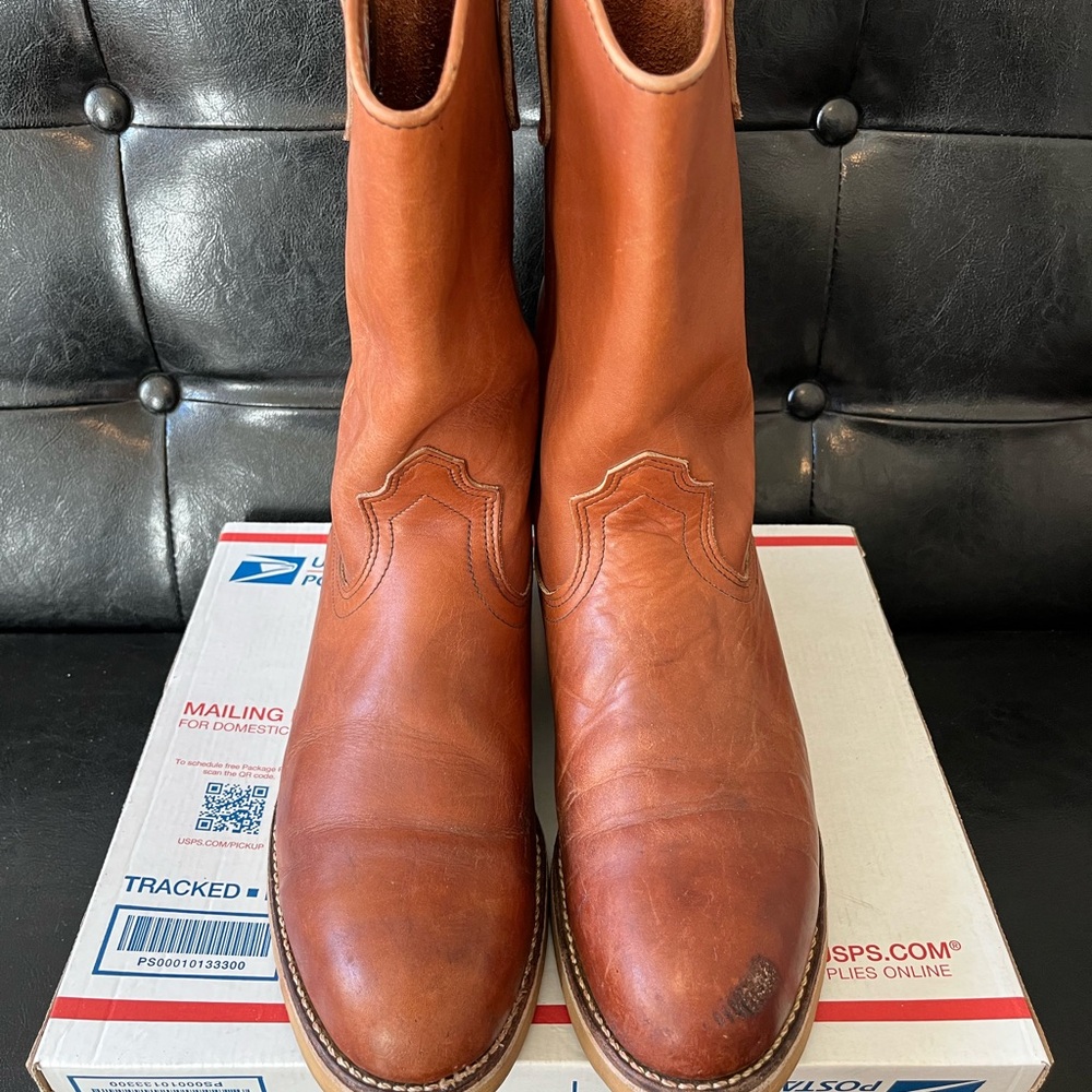 Vintage 1990s Red Wing 1117 Pecos Soft Toe Boots 12D‎ - Picture 2 of 9